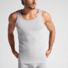 Round Neck Tank Top in Stretch Superior Cotton