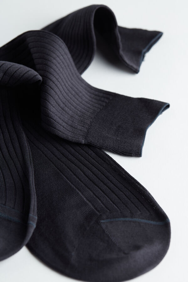 Short Ribbed Egyptian Cotton Socks Short Ribbed Egyptian Cotton Socks