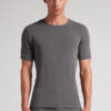 Short-Sleeve Modal-Cashmere Top