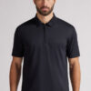 Short Sleeve Zip Polo Shirt in Premium Mercerized Cotton