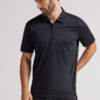 Short Sleeve Zip Polo Shirt in Premium Mercerized Cotton