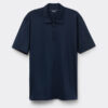 Short Sleeve Zip Polo Shirt in Premium Mercerized Cotton