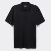 Short Sleeve Zip Polo Shirt in Premium Mercerized Cotton