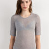 Short-Sleeved Top in Ultranatural with Cashmere