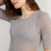 Short-Sleeved Top in Ultranatural with Cashmere