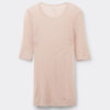 Short-Sleeved Top in Ultranatural with Cashmere