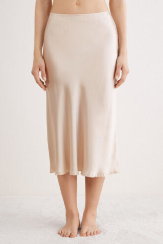 Silk Midi Skirt