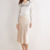 Silk Midi Skirt