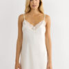 Silk Slip with Lace Insert Detail