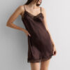Silk Slip with Lace Insert Detail Silk Slip with Lace Insert Detail