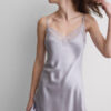 Silk Slip with Lace Insert Detail Silk Slip with Lace Insert Detail