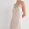 Silk Slip with Lace Insert Detail Silk Slip with Lace Insert Detail