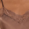 Silk Slip with Lace Insert Detail