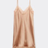 Silk Slip with Lace Insert Detail Silk Slip with Lace Insert Detail