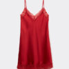 Silk Slip with Lace Insert Detail Silk Slip with Lace Insert Detail