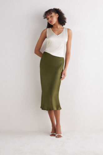 Silk V-Neck Tank Top