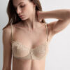 Silky Flowers Denise Silk and Lace Balconette Bra
