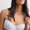 Silky Flowers Denise Silk and Lace Balconette Bra