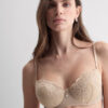 Silky Flowers Sofia Silk and Lace Balconette Bra