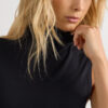 Sleeveless Turtleneck Micromodal Shirt