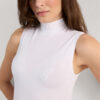 Sleeveless Turtleneck Micromodal Shirt