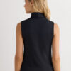 Sleeveless Turtleneck Micromodal Shirt