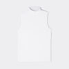 Sleeveless Turtleneck Micromodal Shirt