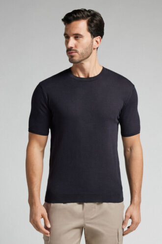 Slub Cotton Knit T-Shirt