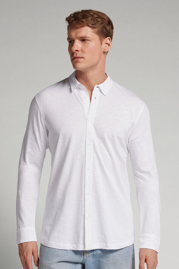 Slub Cotton Long Sleeve Shirt Slub Cotton Long Sleeve Shirt