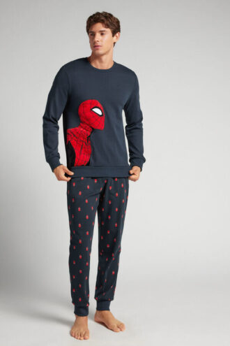 Spider-Man Marvel Full Length Cotton Pajamas