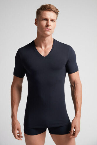 Stretch Superior Cotton V-Neck T-Shirt