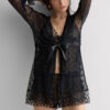 The Love Club Lace Robe The Love Club Lace Robe
