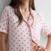 The Love Club Modal Button Up Short Pajamas