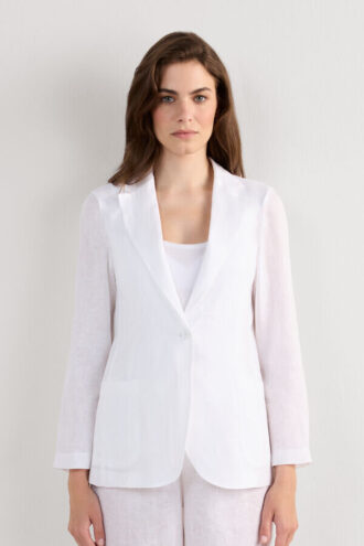 The Pure Linen Jacket in Linen Fabric
