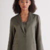 The Pure Linen Jacket in Linen Fabric