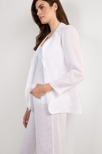 The Pure Linen Jacket in Linen Fabric