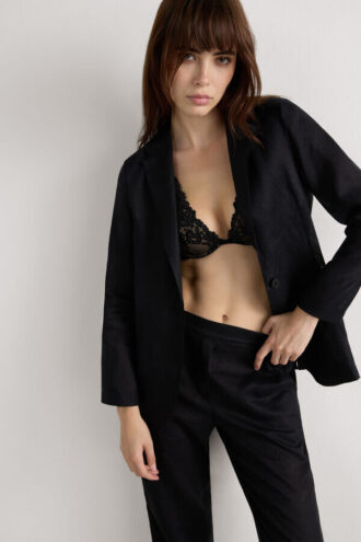 The Pure Linen Jacket in Linen Fabric