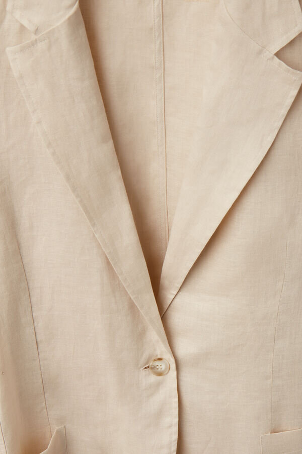 The Pure Linen Jacket in Linen Fabric The Pure Linen Jacket in Linen Fabric