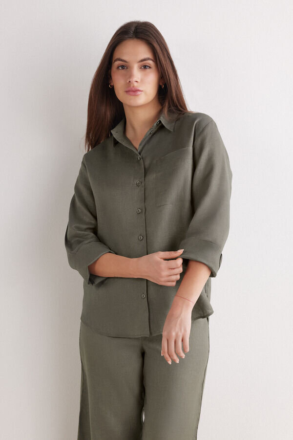 The Pure Linen Shirt in Linen Fabric The Pure Linen Shirt in Linen Fabric