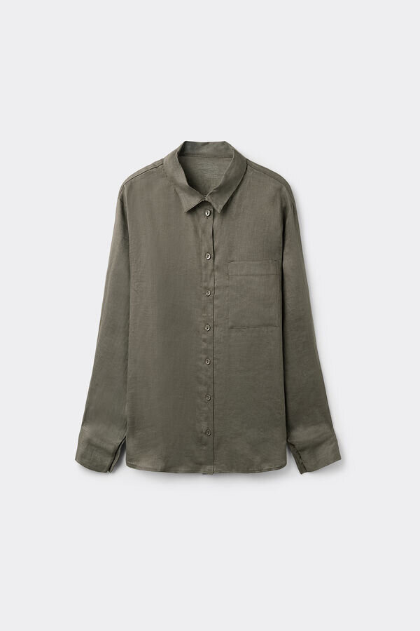 The Pure Linen Shirt in Linen Fabric The Pure Linen Shirt in Linen Fabric
