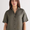 The Pure Linen Short Sleeve Shirt in Linen Fabric