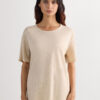 The Pure Linen Short Sleeve Top in Linen