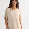The Pure Linen Short Sleeve Top in Linen