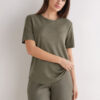 The Pure Linen Short Sleeve Top in Linen
