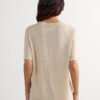 The Pure Linen Short Sleeve Top in Linen