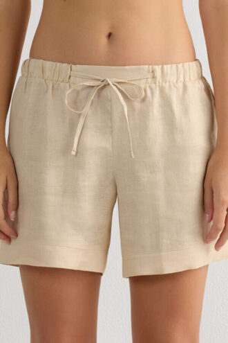 The Pure Linen Shorts in Linen Fabric