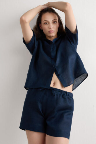 The Pure Linen Shorts in Linen Fabric The Pure Linen Shorts in Linen Fabric