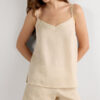 The Pure Linen Top in Linen Fabric