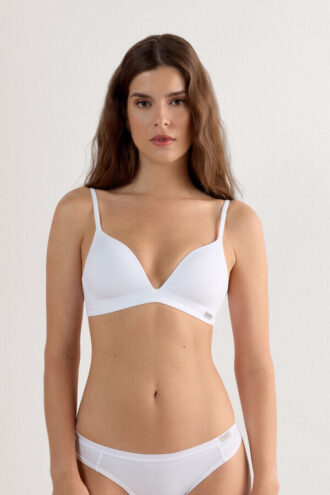 Tiziana Triangle Bra in Cotton