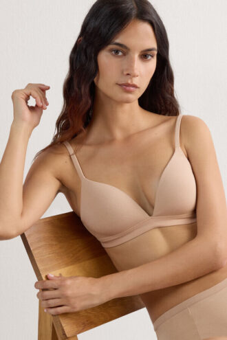 Tiziana Triangle Bra in Cotton